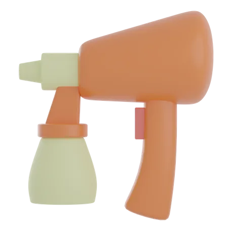 Spray Gun  3D Illustration