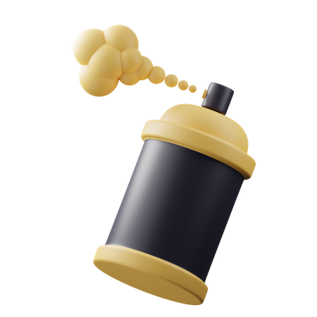 Spray Paint Bottle 3D Illustration