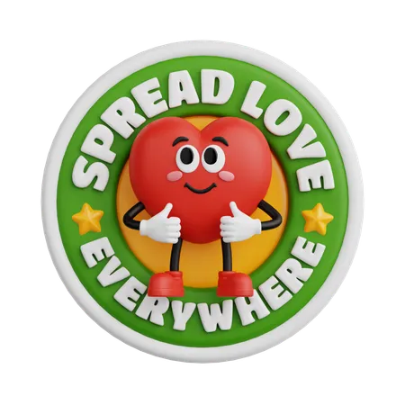 Spread Love  3D Icon