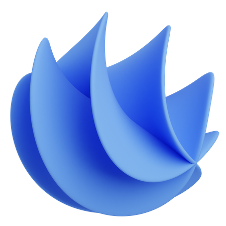 Spread wave  3D Icon