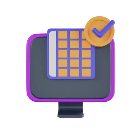 Spreadsheet  3D Icon