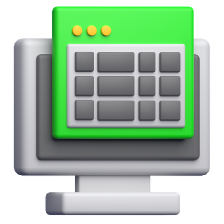 Spreadsheet  3D Icon