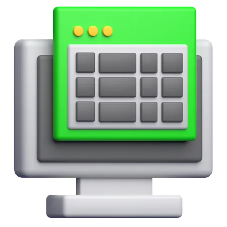 Spreadsheet  3D Icon