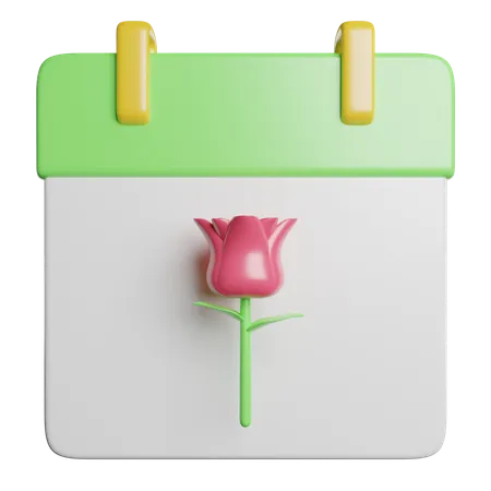 Shedule Date Spring 3D Icon