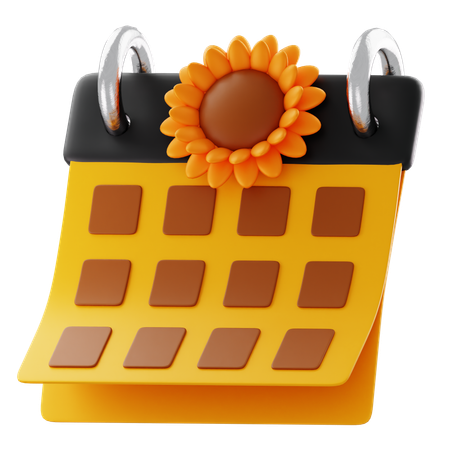 Spring Calendar  3D Icon