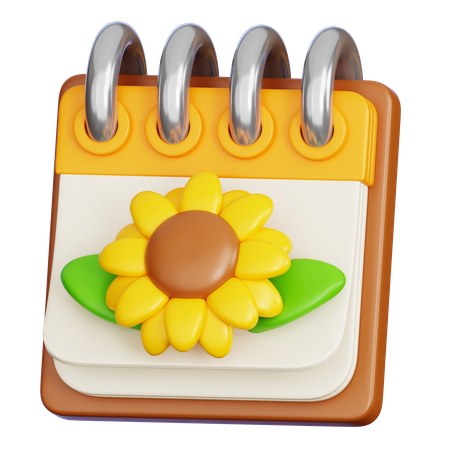 Spring Calendar  3D Icon