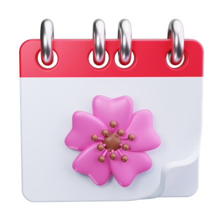 Spring Calendar  3D Icon