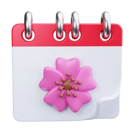 Spring Calendar  3D Icon