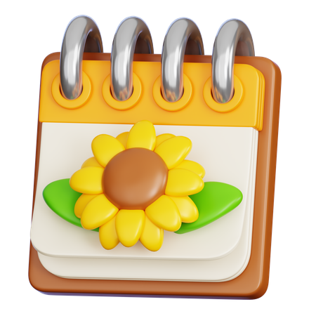 Spring Calendar  3D Icon