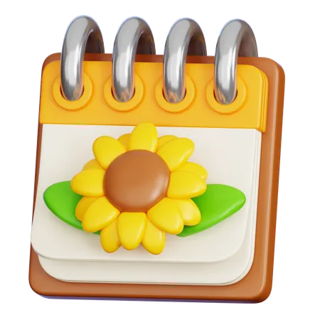 Spring Calendar  3D Icon