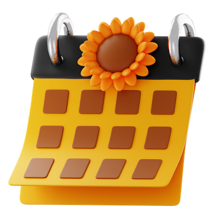 Spring Calendar  3D Icon
