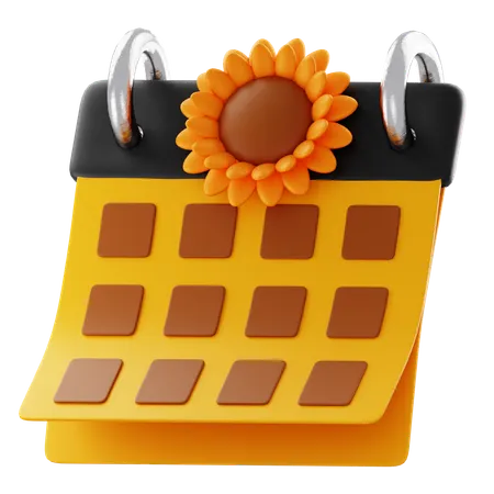 Spring Calendar  3D Icon