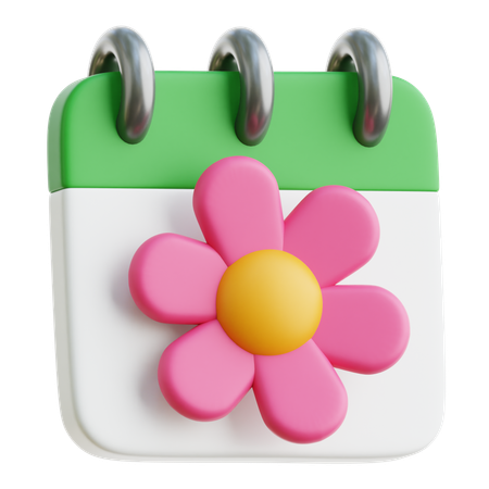 Spring Calendar  3D Icon