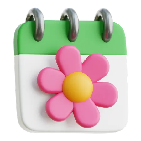 Spring Calendar  3D Icon