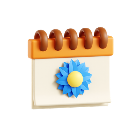 Spring Calendar  3D Icon
