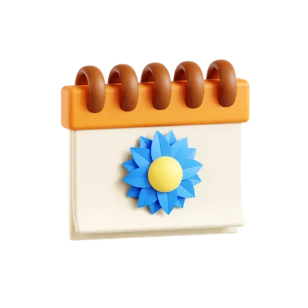 Spring Calendar  3D Icon