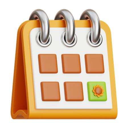 Spring Calendar  3D Icon