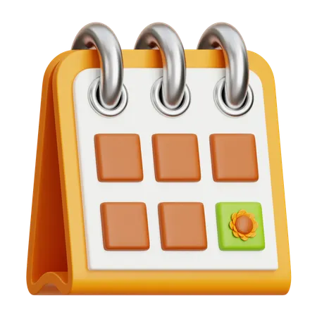Spring Calendar  3D Icon