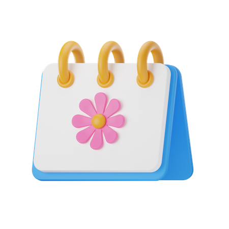 Spring Calendar  3D Icon