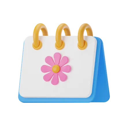 Spring Calendar  3D Icon