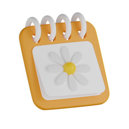Spring Calendar  3D Icon