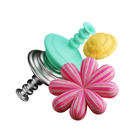 Spring Flower 3D Illustration