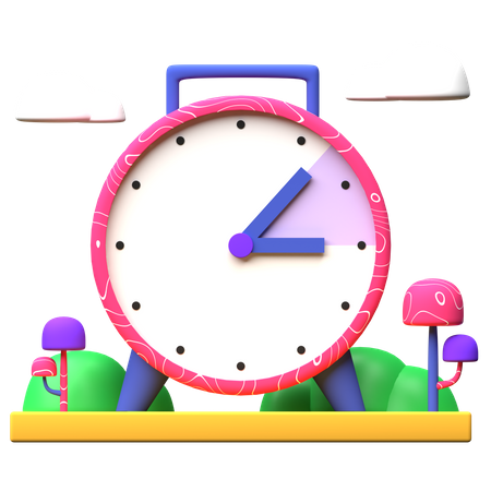 Spring Forward  3D Illustration