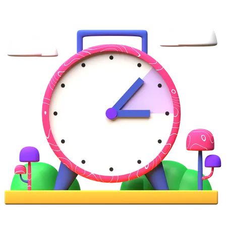 Spring Forward  3D Illustration