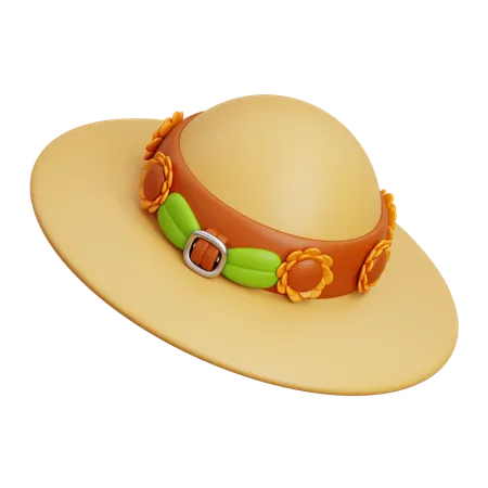 Spring Hat  3D Icon