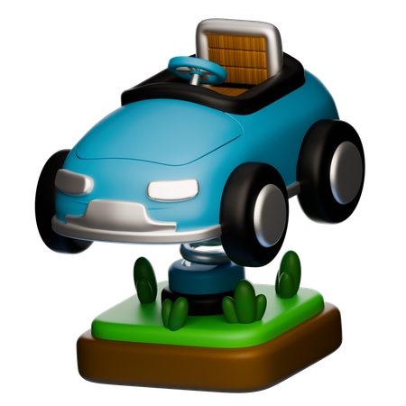 Spring Rider Car  3D Icon