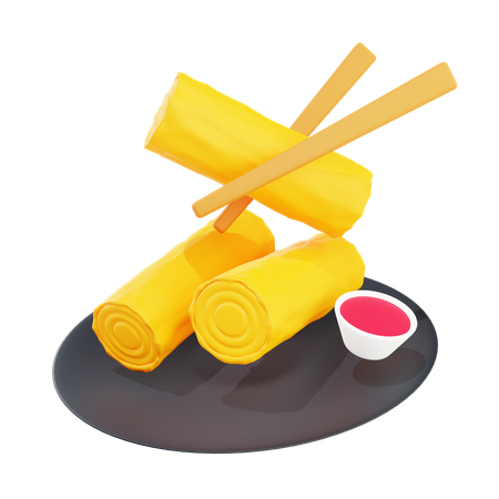 春巻  3D Icon
