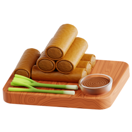 Spring rolls  3D Icon
