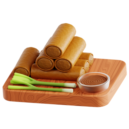 Spring rolls  3D Icon