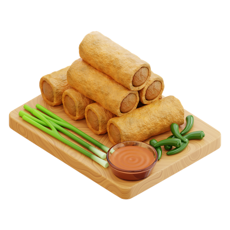 Spring rolls  3D Icon