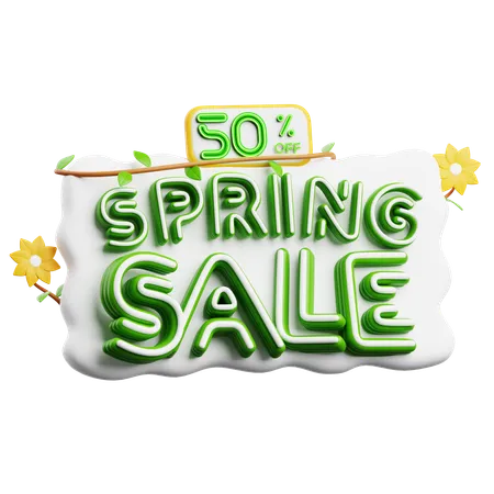 Spring Sale  3D Icon