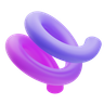 spring shape emoji 3d