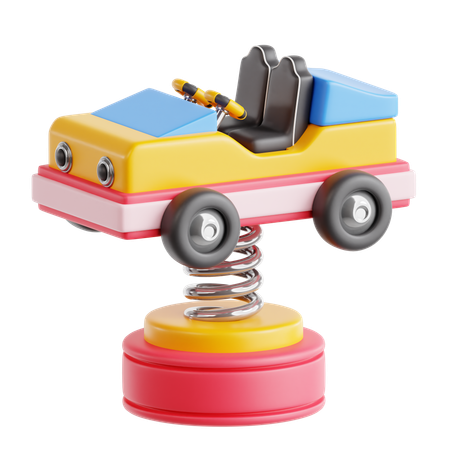 Spring Swing Car  3D Icon