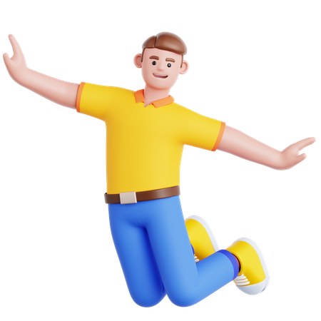 Springen Feier  3D Icon
