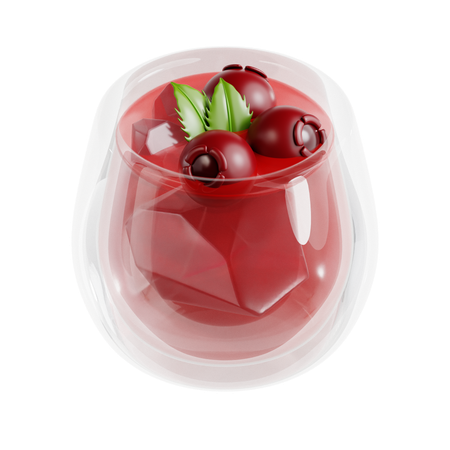 Spritzer aux canneberges  3D Icon