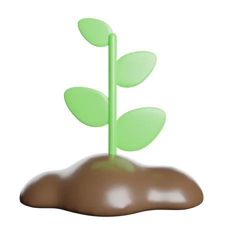 Sprout Plant Ecology 3D Icon