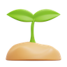 sprout emoji 3d