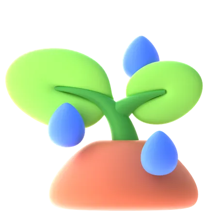 Sprout Growth  3D Icon