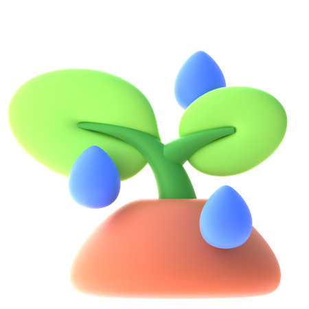 Sprout Growth  3D Icon