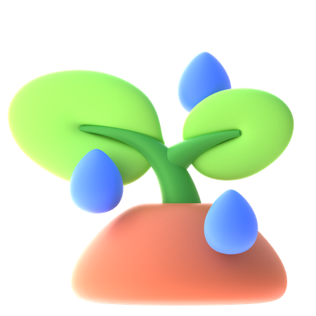 Sprout Growth  3D Icon