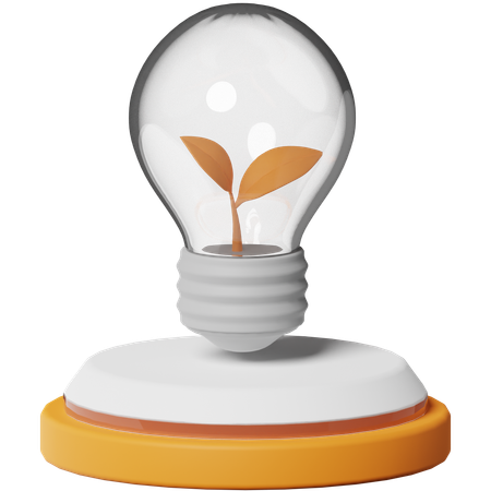 Sprout in The Bulb  3D Icon