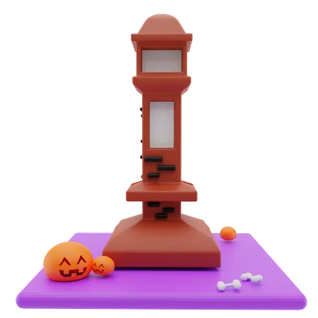 Spukturm  3D Illustration