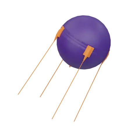 Satélite sputnik  3D Icon