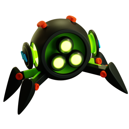 Spy Robot Drone  3D Icon