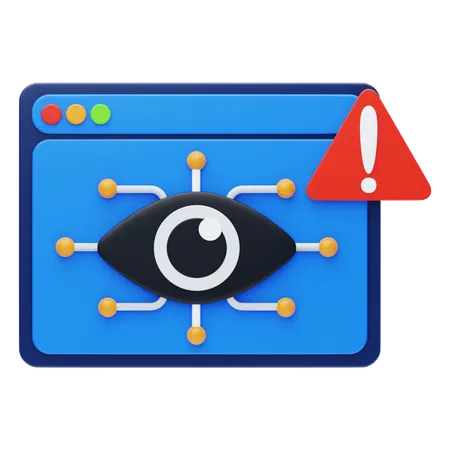 Spyware 3 D Icon Malware 3 D Icon Web Bug Scanning And Alert 3 D Icon 3D Icon