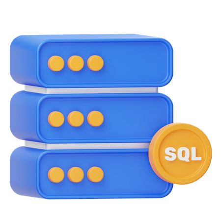 SQL Database  3D Icon